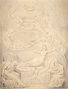 El sueño de la Reina Catalina, 1807 de William Blake